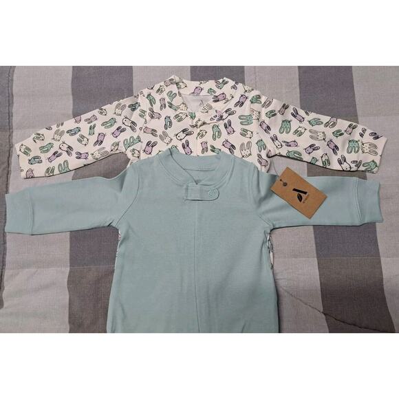 Amazon Aware Unisex Babies' Cotton Footed Sleeper Pajamas Pack Of 2 (3 Months) - Picture 10 of 12